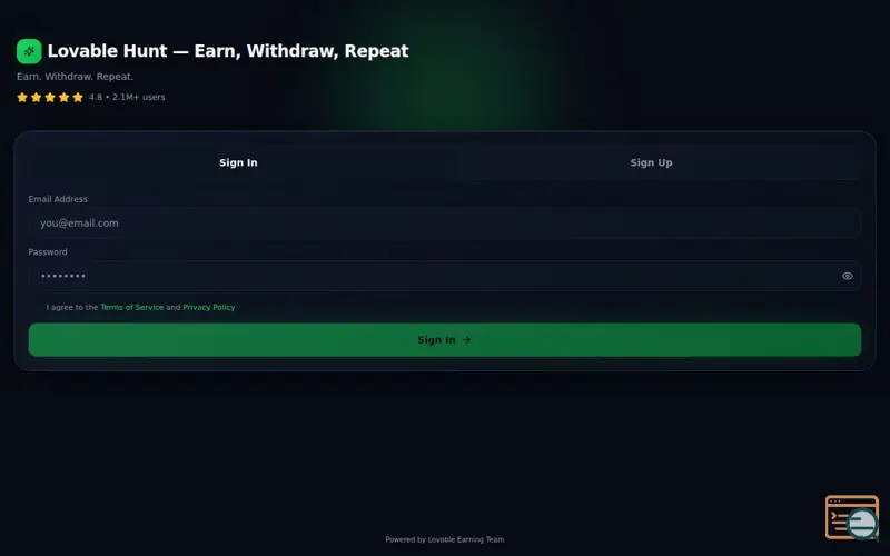 Screenshot of Money Hunt 