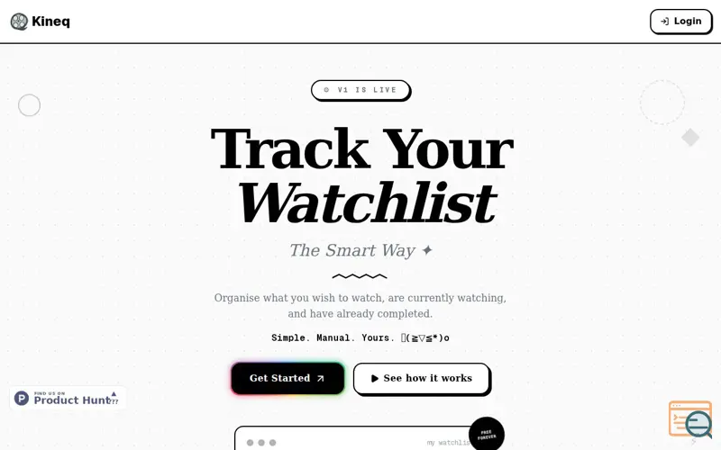 Screenshot of Kineq