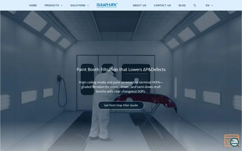 Screenshot of Clean-Link, a launch using GTranslate