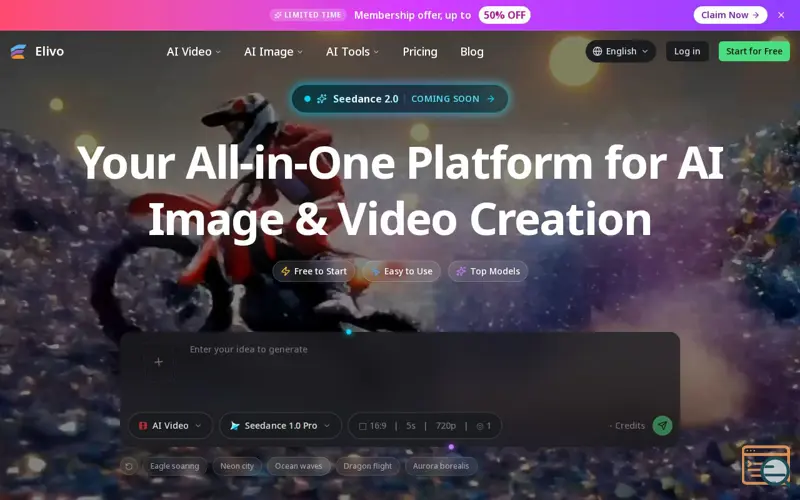 Screenshot of Elivo