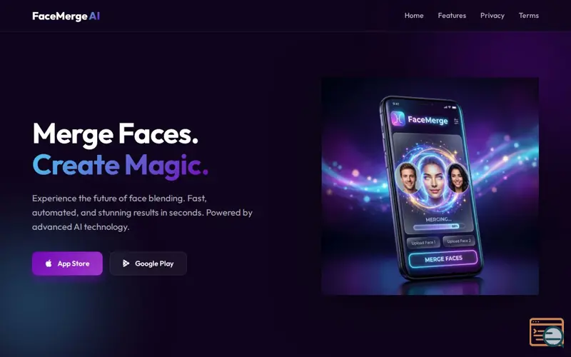 Screenshot of FaceMerge