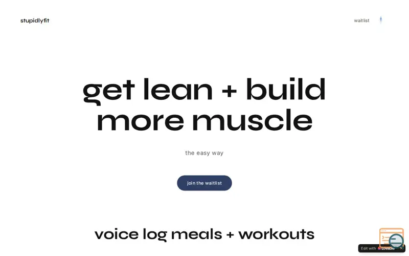 Screenshot of stupidlyfit