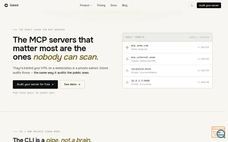 Screenshot of Gated