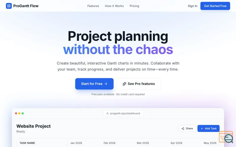 Screenshot of ProGantt