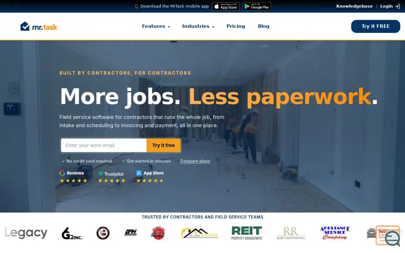 Screenshot of MrTask