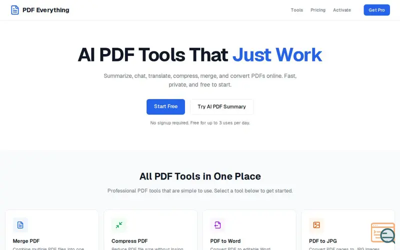 Screenshot of PDF Everything