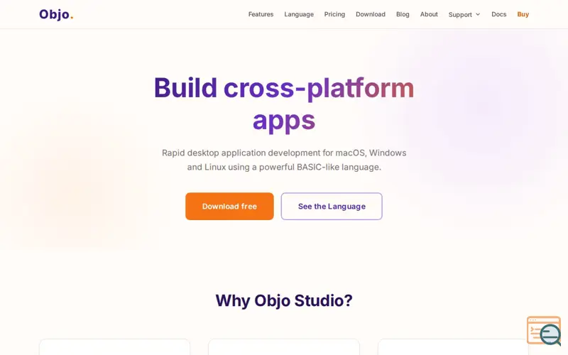 Screenshot of Objo Studio