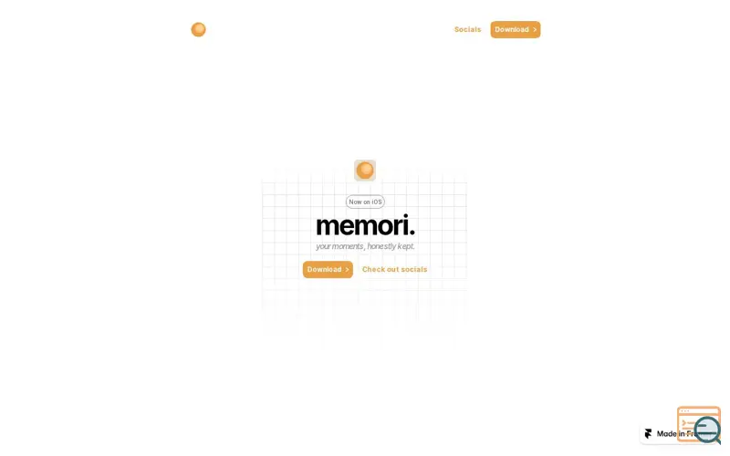 Screenshot of memori