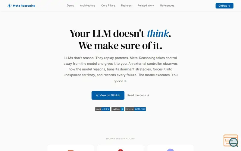 Screenshot of Meta-Reasoning