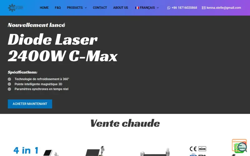 Screenshot of Stelle Laser