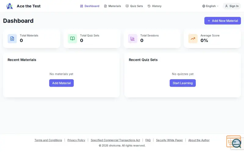 Screenshot of Ace the Test