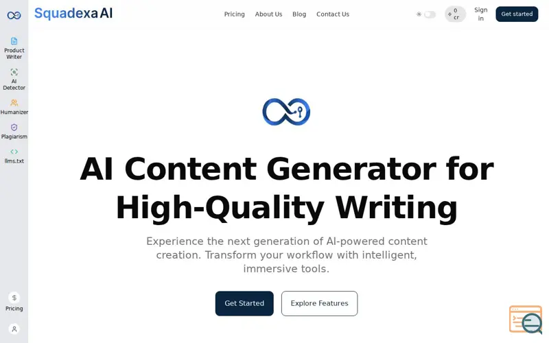 Screenshot of Squadexa AI