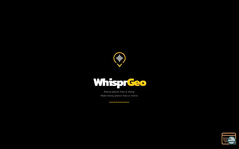 Screenshot of WhisprGeo