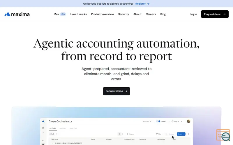 Screenshot of Maxima