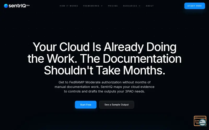 Screenshot of SentrIQ, a launch using Orchids