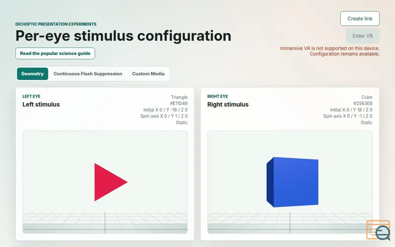 Screenshot of Binocular Discrepancy