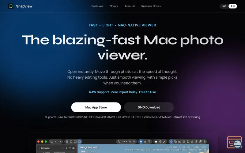 Screenshot of SnapView: Fast Image Viewer