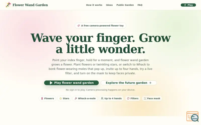 Screenshot of Flower Wand Garden