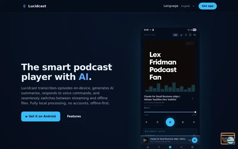 Screenshot of Lucidcast