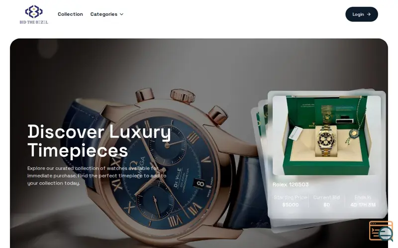 Screenshot of Bid The Bezel