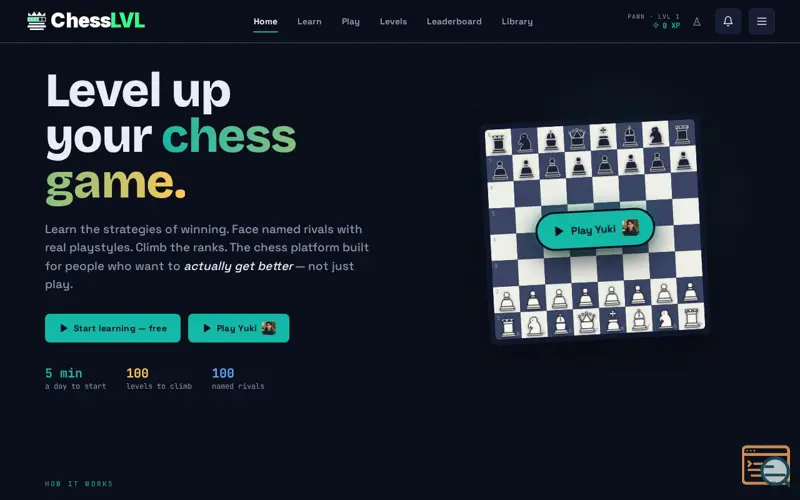 Screenshot of ChessLvl
