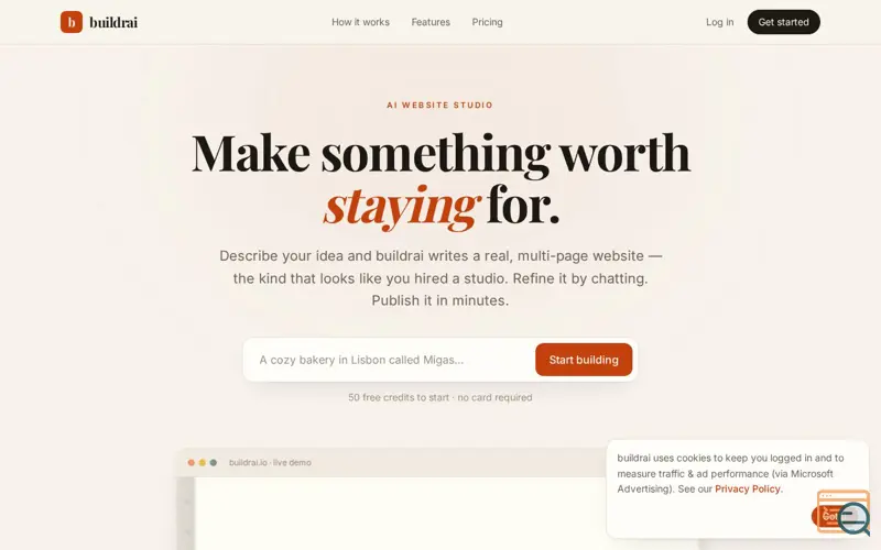 Screenshot of BuildrAI