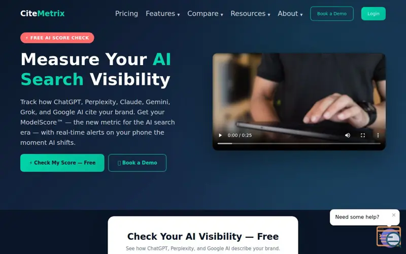 Screenshot of CiteMetrix