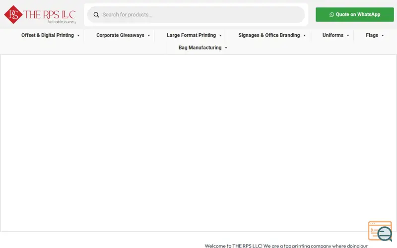 Screenshot of THE RPS LLC
