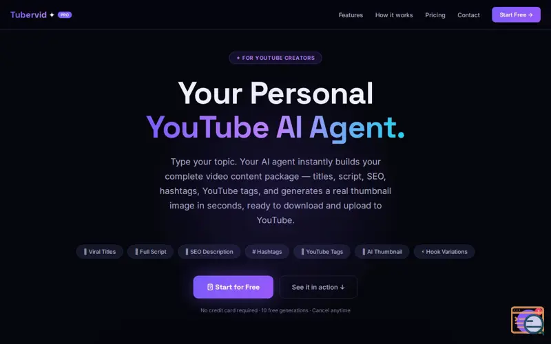 Screenshot of Tubervid 
