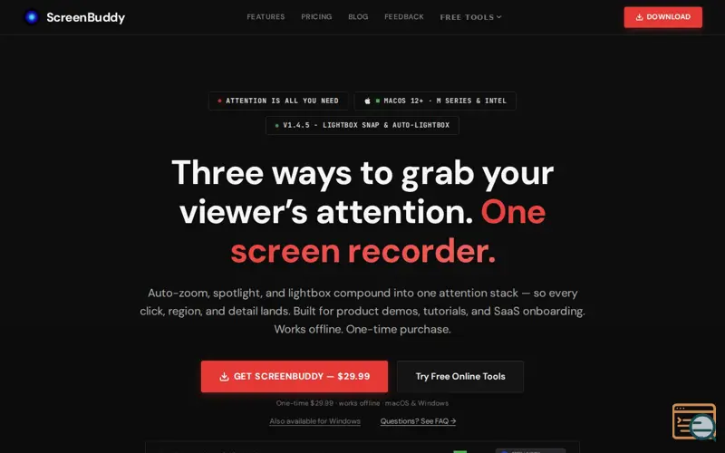 Screenshot of ScreenBuddy