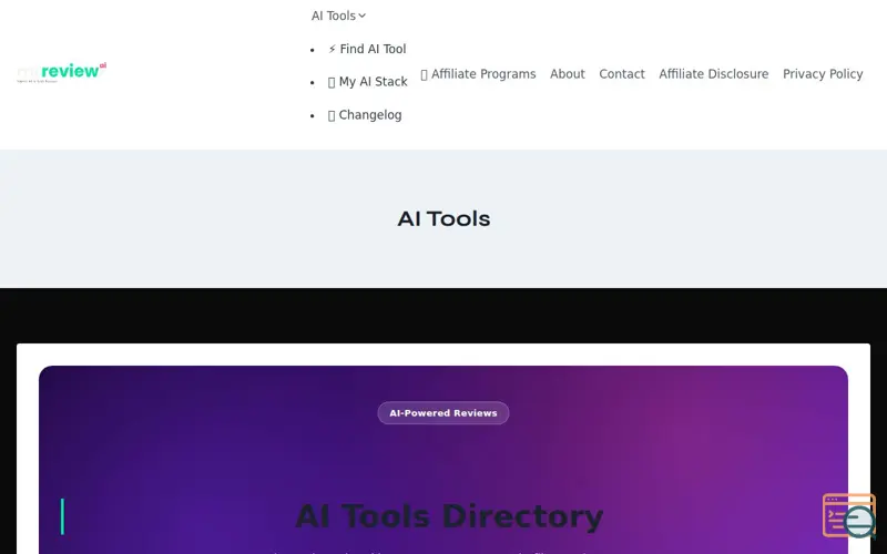 Screenshot of mrreviewai.com