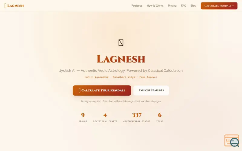 Screenshot of Lagnesh App