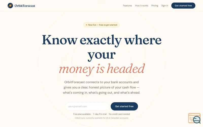 Screenshot of OrbitForecast