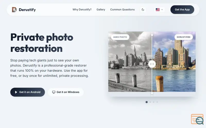 Screenshot of Derustify