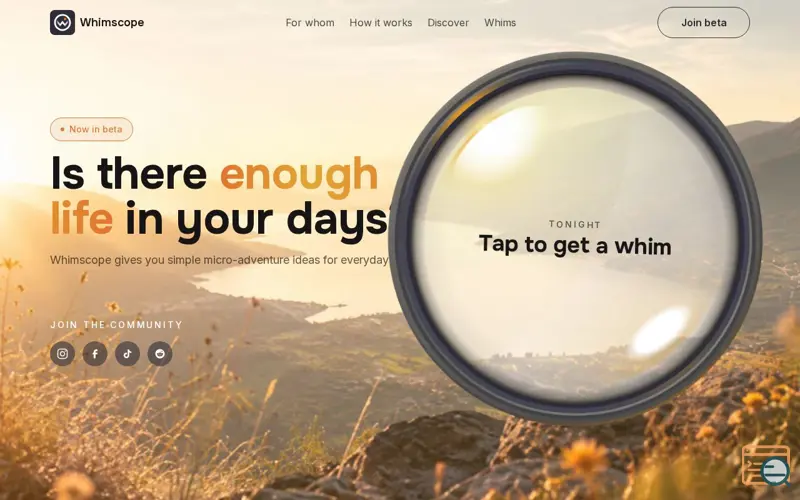Screenshot of Whimscope