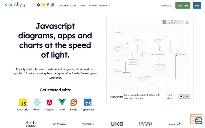 Screenshot of Visuallyjs