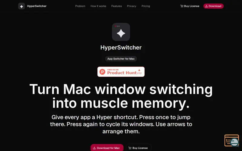Screenshot of HyperSwitcher