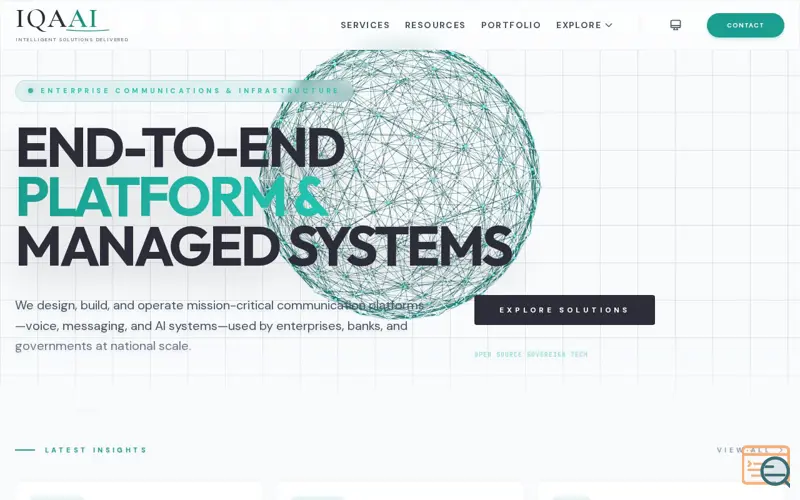 Screenshot of Telephony Voice AI Platform