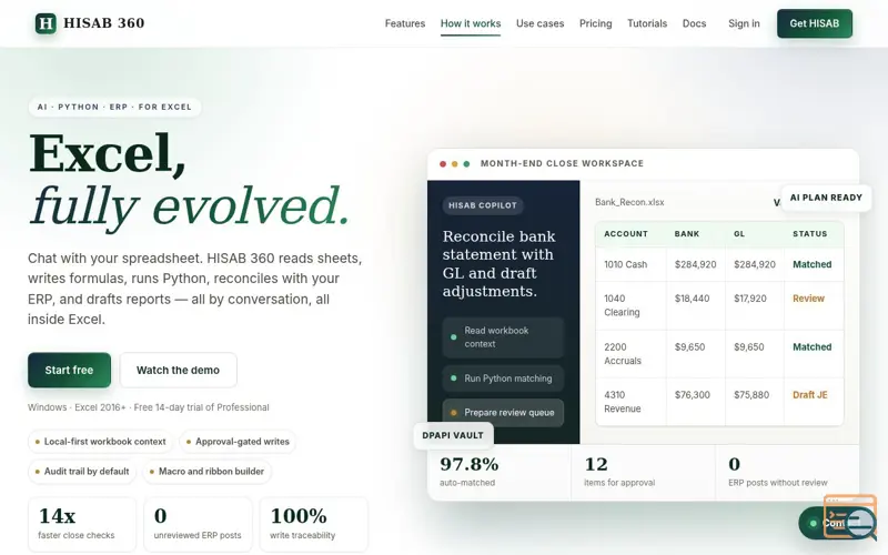 Screenshot of HISAB 360
