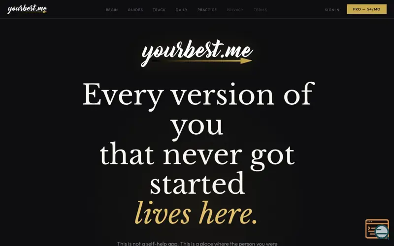 Screenshot of yourbest.me