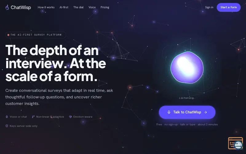 Screenshot of ChatWisp