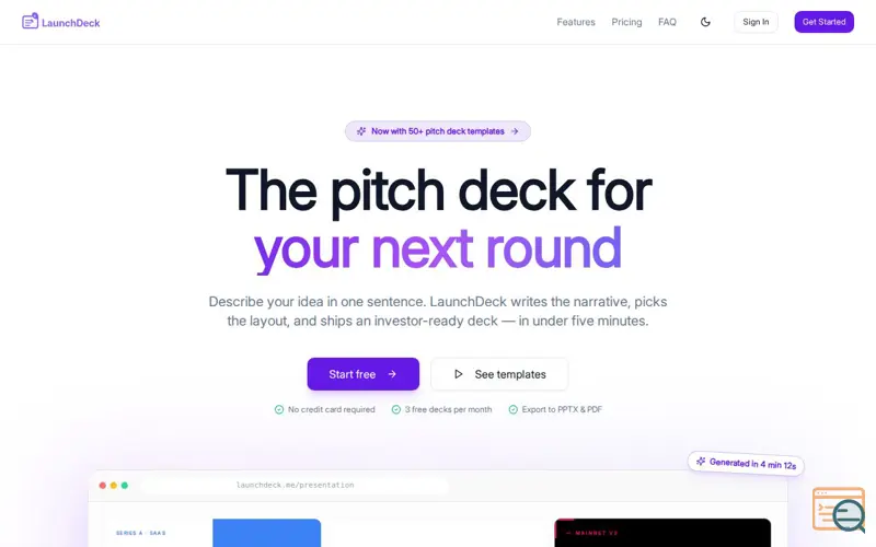 Screenshot of LaunchDeck