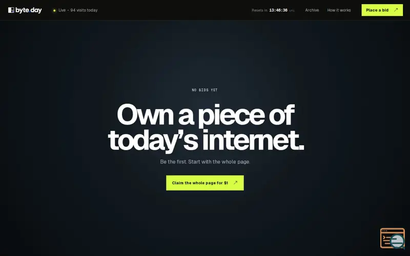 Screenshot of byte.day