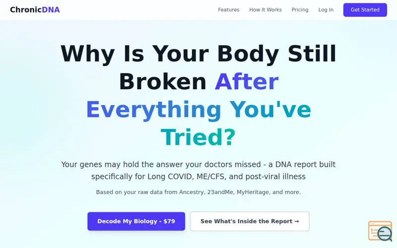 Screenshot of ChronicDNA