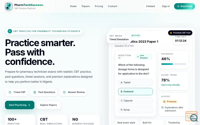 Screenshot of PharmTechSuccess
