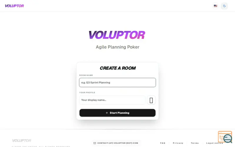 Screenshot of Voluptor