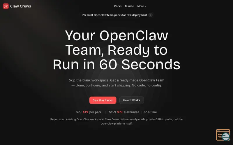 Screenshot of Claw Crews