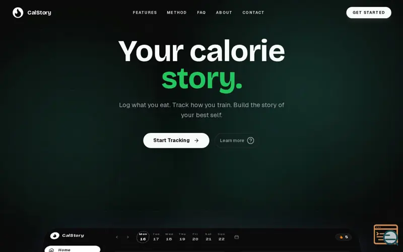 Screenshot of CalStory