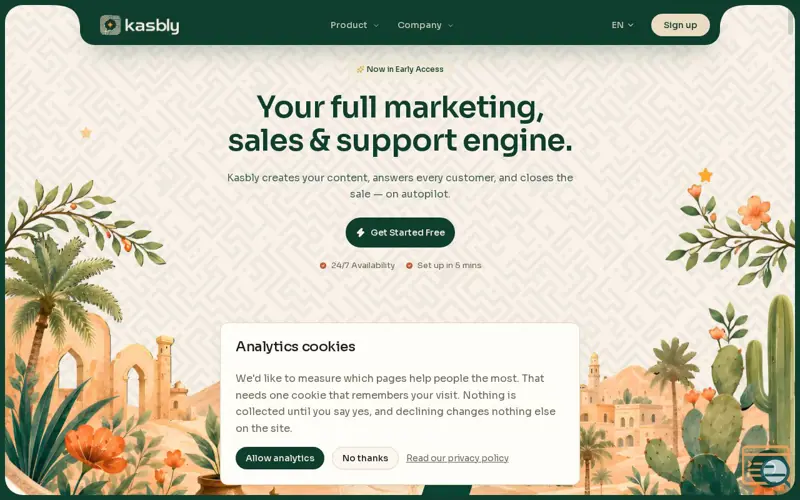 Screenshot of Kasbly