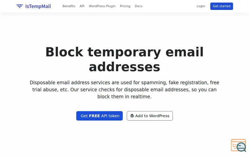 Screenshot of istempmail.com